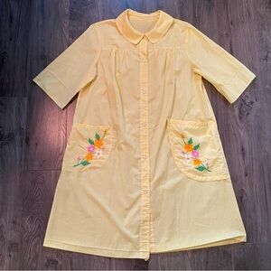 Vintage House Dress handmade with embroidery